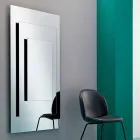 Specchiera a Muro a Tre Strati e Struttura Nera Design Italiano - Plaudio Viadurini