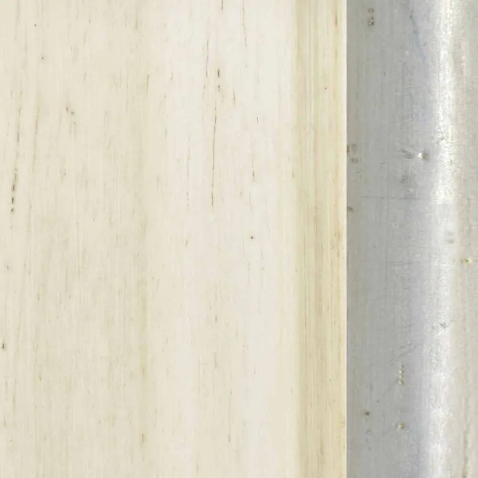 Specchiera a muro legno abete,consolle,piano mdf made Italy Gianluca  Viadurini