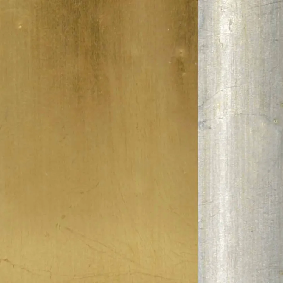 Specchiera a muro oro,argento fatta a mano in legno made Italy Michele Viadurini