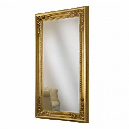 Specchiera a muro oro,argento fatta a mano in legno made Italy Michele Viadurini