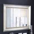 Specchiera a muro rettangolare legno ayous a mano made in Italy Igor