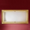 Specchiera a parete in legno rettangolare fatta in Italia Raffaello