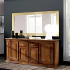 Specchiera con Cornice in Diverse Finiture Realizzata in Italia - Belenus Viadurini