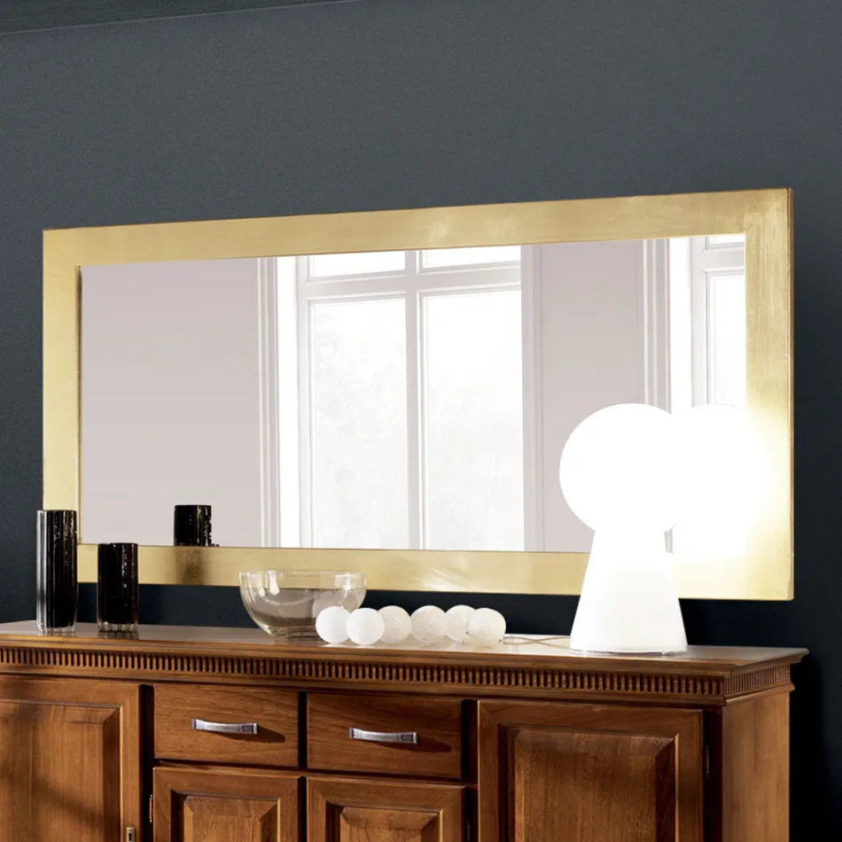 Specchiera con Cornice in Diverse Finiture Realizzata in Italia - Belenus Viadurini