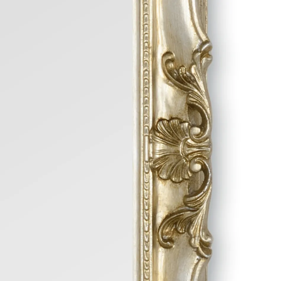 Specchiera con Cornice in Legno Decorata a Mano Made in Italy - Venus Viadurini