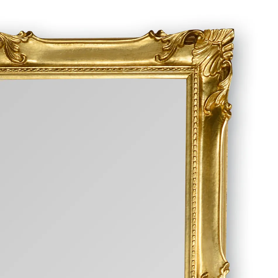 Specchiera con Cornice in Legno Decorata a Mano Made in Italy - Venus Viadurini