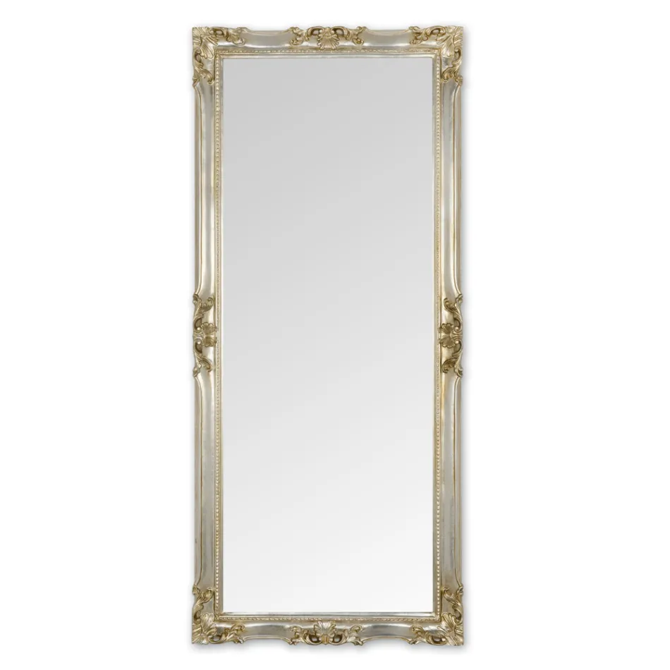 Specchiera con Cornice in Legno Decorata a Mano Made in Italy - Venus Viadurini