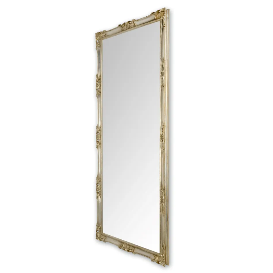 Specchiera con Cornice in Legno Decorata a Mano Made in Italy - Venus Viadurini