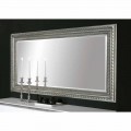 Specchiera da muro legno a mano design moderno made in Italy Claudio