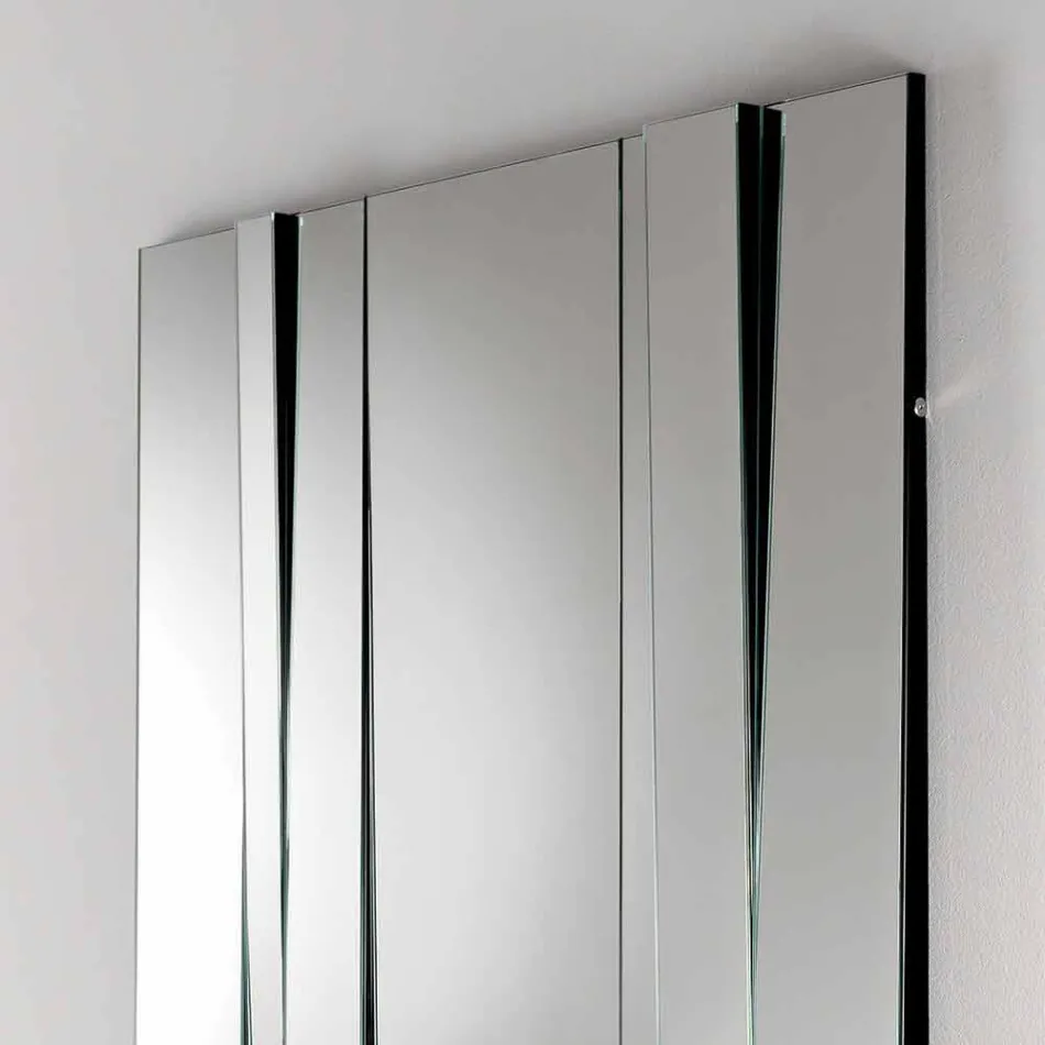 Specchiera da Parete di Design Moderno in Vetro e Metallo Made in Italy – Pallino Viadurini