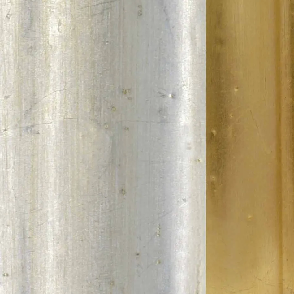 Specchiera da parete fregio resina e legno fatta a mano in Italia Ivan Viadurini
