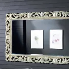Specchiera da parete legno abete design moderno fatta in Italia Nicola Viadurini