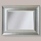 Specchiera da parete oro,argento in legno di abete made Italy Silvio Viadurini