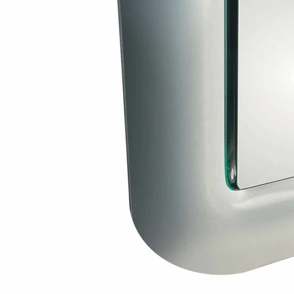 Specchiera di Design con Cornice in Vetro Effetto Cristallo Made in Italy - Loop Viadurini
