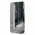 Specchiera Rettangolare Lunga con Cornice Effetto Cristallo Made in Italy - Loop