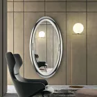 Specchiera Moderna in Finitura Cristallo Specchiato Made in Italy - Stilla Viadurini