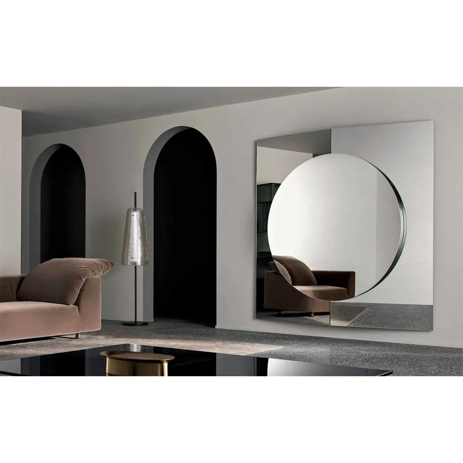 Specchiera Muro di Design Moderno Composta da 3 Pannelli Made in Italy – Bristol Viadurini