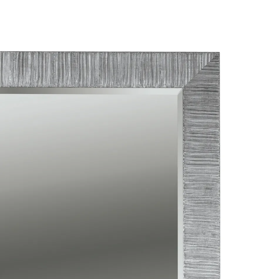 Specchiera Rettangolare con Specchio Molato Made in Italy - Bacco Viadurini