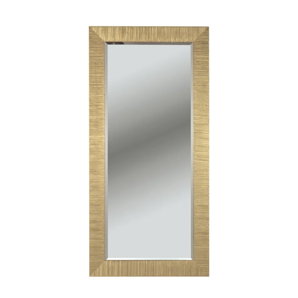 Specchiera Rettangolare con Specchio Molato Made in Italy - Bacco Viadurini