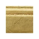 Specchiera Rettangolare in Foglia Oro con Specchio Molato Made in Italy - Pele Viadurini