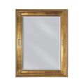 Specchiera Rettangolare in Foglia Oro Leggermente Anticata Made in Italy - Abeona