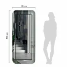 Specchiera Rettangolare Lunga con Cornice Effetto Cristallo Made in Italy - Loop Viadurini