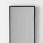 Specchio a Parete Rettangolare Retroilluminato con Cornice Nera Made in Italy - Riflessi Viadurini