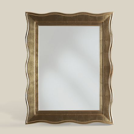 Specchio Classico con Cornice Oro Rettangolare Made in Italy - Florence Viadurini