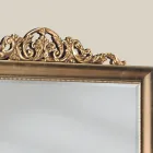 Specchio Classico in Legno Foglia Oro Rettangolare Made in Italy - Ibiscos Viadurini