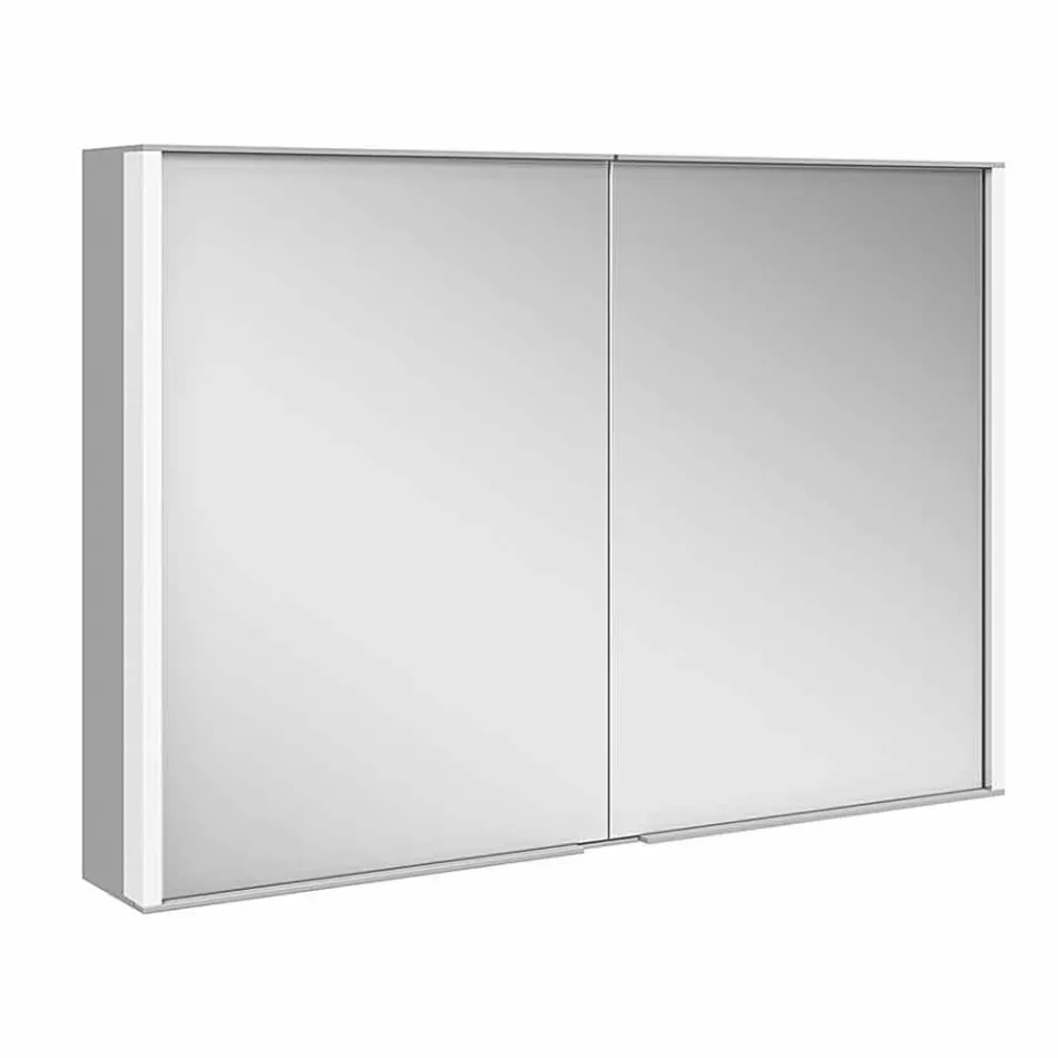 Specchio Contenitore da Parete in Alluminio con Illuminazione LED - Demon Viadurini