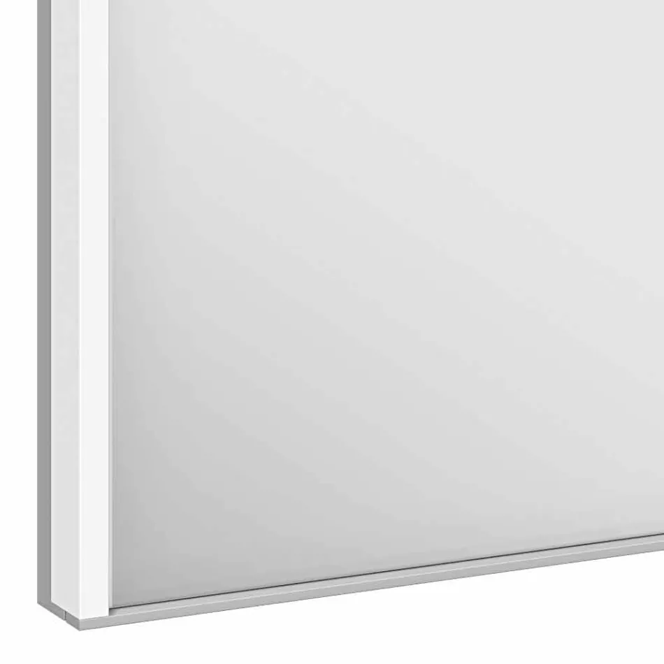 Specchio Contenitore Moderno da Incasso con Luce LED e Tastierino Touch - Demon Viadurini