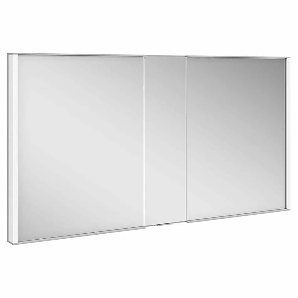 Specchio Contenitore Moderno da Incasso con Luce LED e Tastierino Touch - Demon Viadurini