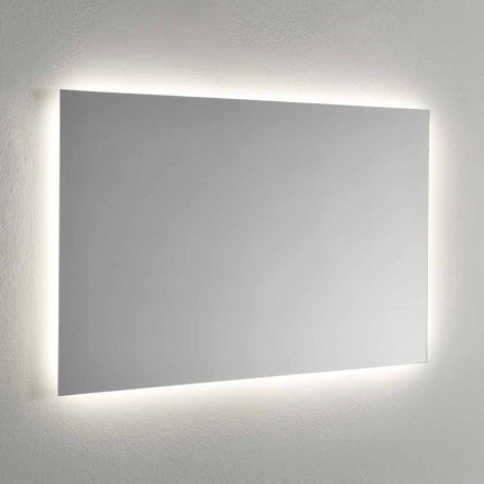 Specchio da Muro con Retroilluminazione LED sui 4 Lati Made in Italy - Romio Viadurini
