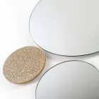 Specchio da muro rotondo di design modeno fatto in Italia ADDO Viadurini