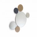 Specchio da muro rotondo di design modeno fatto in Italia ADDO