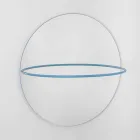 Specchio da Parete con Appendiabiti in Acciaio Moderno Made in Italy - Chioccia Viadurini
