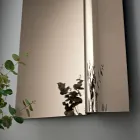 Specchio da Parete con Onda a Lato Made in Italy - Beniamina Viadurini
