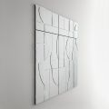 Specchio da Parete Modulare con Struttura in Legno Made in Italy - Saetta