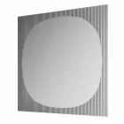 Specchio da Parete Quadrato Moderno Color Fumè Made in Italy – Bandolero Viadurini
