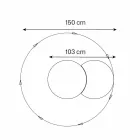 Specchio da Parete Rotondo con Satellite che Ruota a 360° Made in Italy – Shaki Viadurini