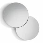 Specchio da Parete Rotondo con Satellite che Ruota a 360° Made in Italy – Shaki Viadurini