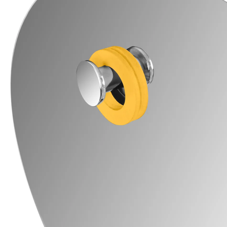 Specchio da Parete Rotondo Molato Design Semplice Made in Italy - Odile  Viadurini
