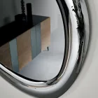 Specchio da Parete Sagomato con Cornice Curva Made in Italy - Babila Viadurini
