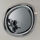 Specchio da Parete Sagomato con Cornice Curva Made in Italy - Babila Viadurini