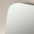 Specchio Dalla Forma Allungata in Tre Varianti di Colore Made in Italy - Silea Viadurini