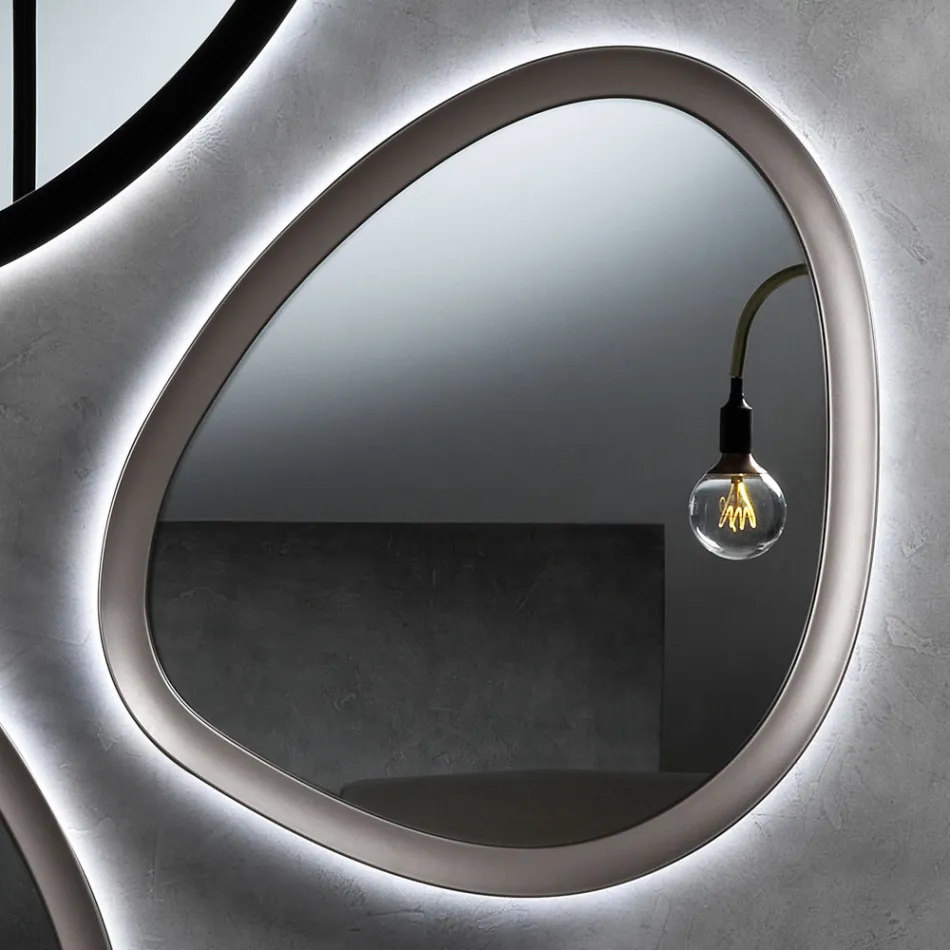 Specchio di Forma Irregolare con Retroilluminazione made in Italy - Ride Viadurini
