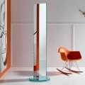 Specchio Freestanding Bifacciale con Base Rontante in Vetro di Lusso - Gaudenzio
