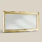 Specchio Rettangolare con Cornice Sagomata Classica Made in Italy - Lara Viadurini