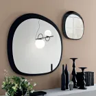 Specchio Sagomato Composto da 2 Vetri Sovrapposti Made in Italy - Alida Viadurini