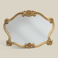 Specchio Stile Classico con Cornice Foglia Oro Made in Italy - Prezioso